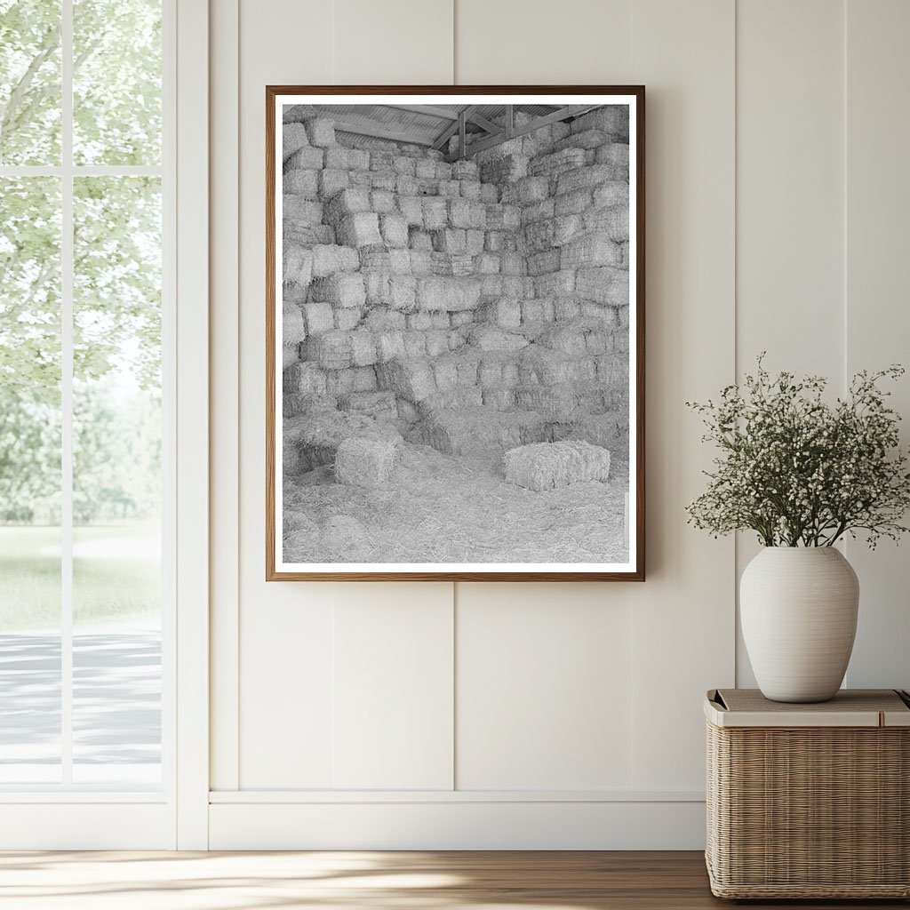 Baled Hay Storage at Casa Grande Valley Farms 1940 - Available at KNOWOL