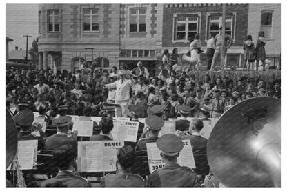 Band Concert National Rice Festival Crowley Louisiana 1938 - Available at KNOWOL