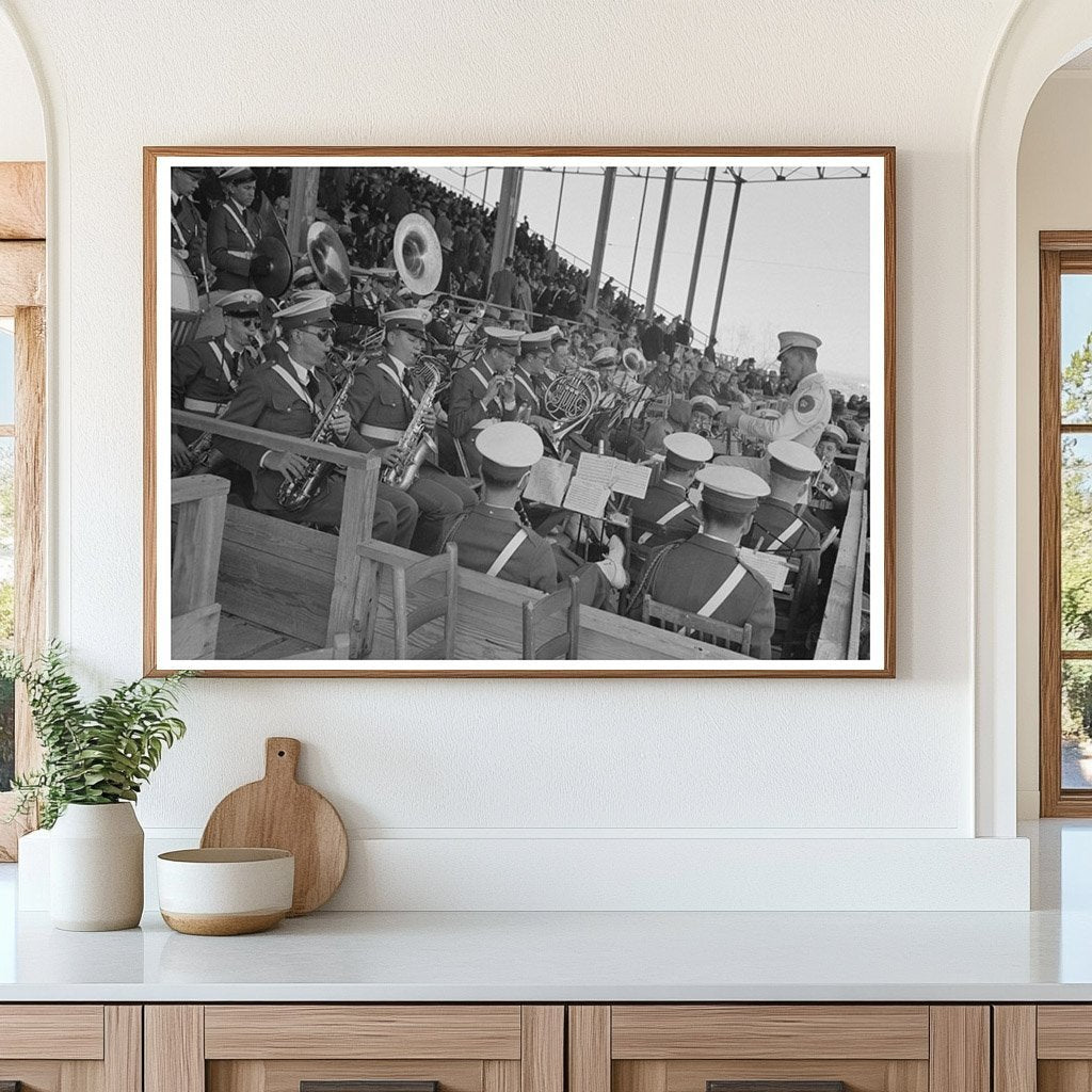 Band Performing at San Angelo Fat Stock Show 1940 - Available at KNOWOL