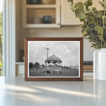 Bandstand in Houma Louisiana November 1938 - Available at KNOWOL