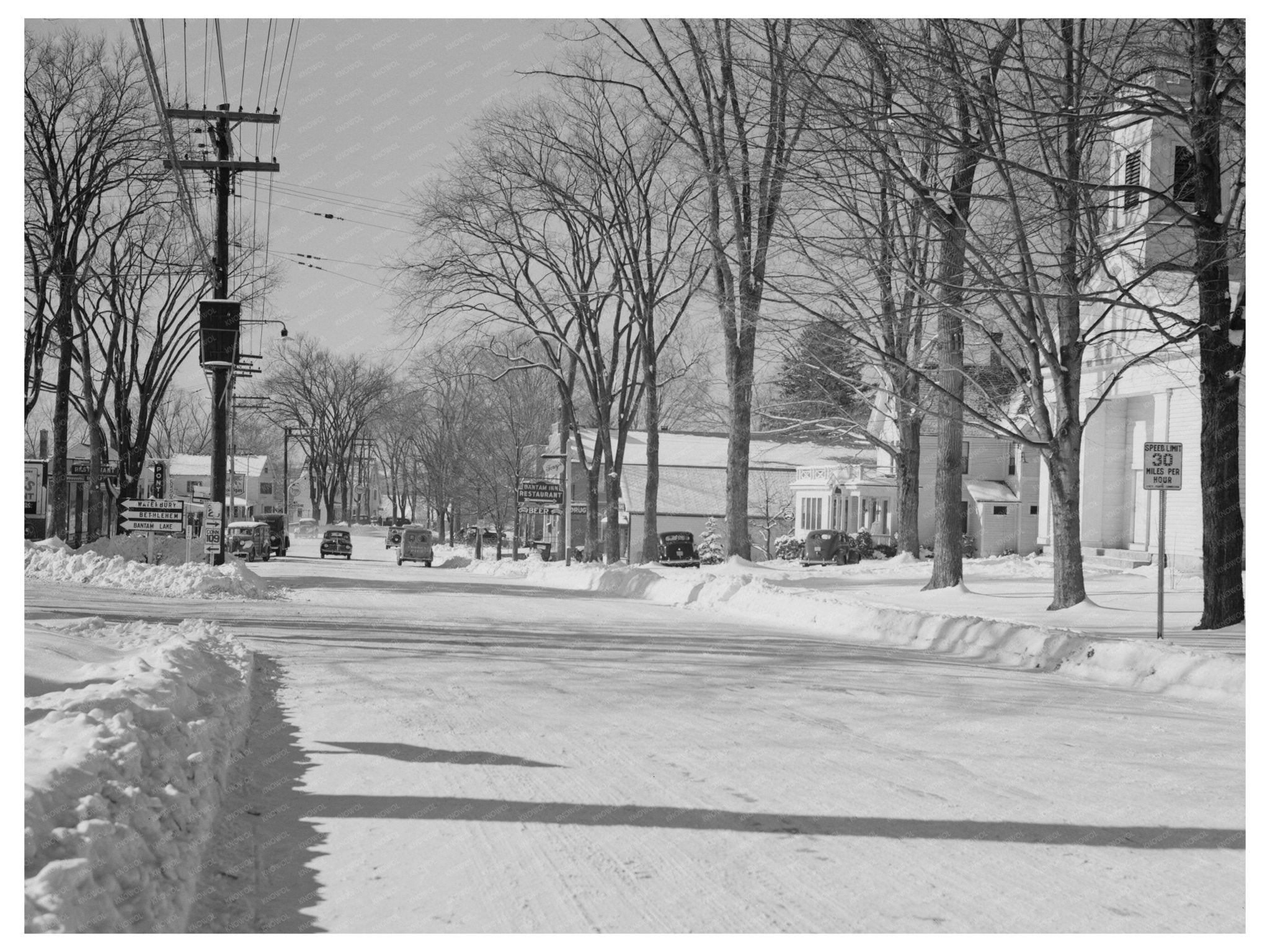 Bantam Connecticut Business Section January 1942 Image - Available at KNOWOL