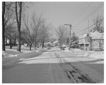 Bantam Connecticut Town Center January 1942 Vintage Image - Available at KNOWOL