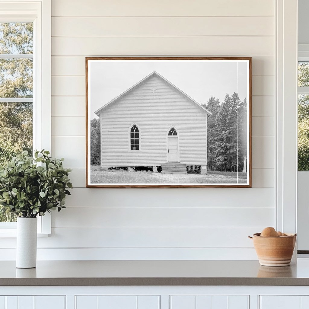 Baptist Church in Bushy Fork North Carolina 1939 - Available at KNOWOL