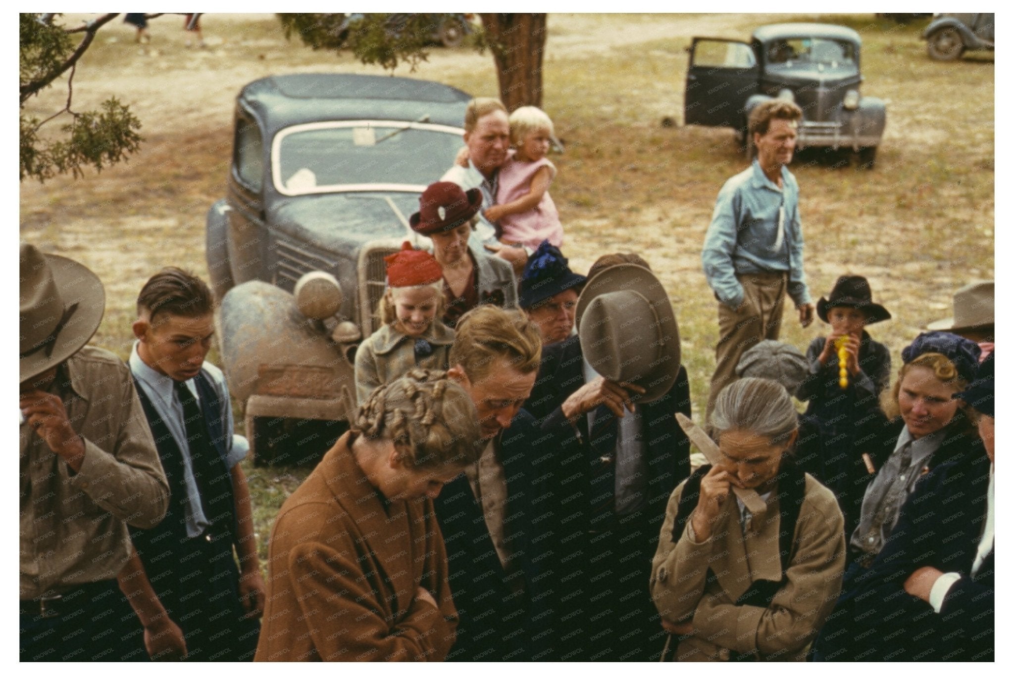 Barbecue Scene at Pie Town Fair New Mexico 1940 - Available at KNOWOL