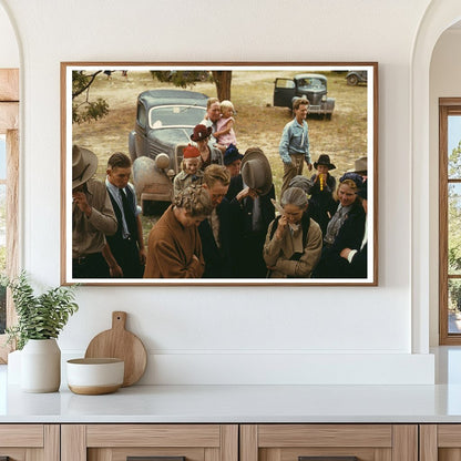 Barbecue Scene at Pie Town Fair New Mexico 1940 - Available at KNOWOL