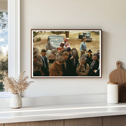 Barbecue Scene at Pie Town Fair New Mexico 1940 - Available at KNOWOL