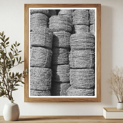 Barbed Wire Landscape in Pointe Coupee Parish 1938 - Available at KNOWOL