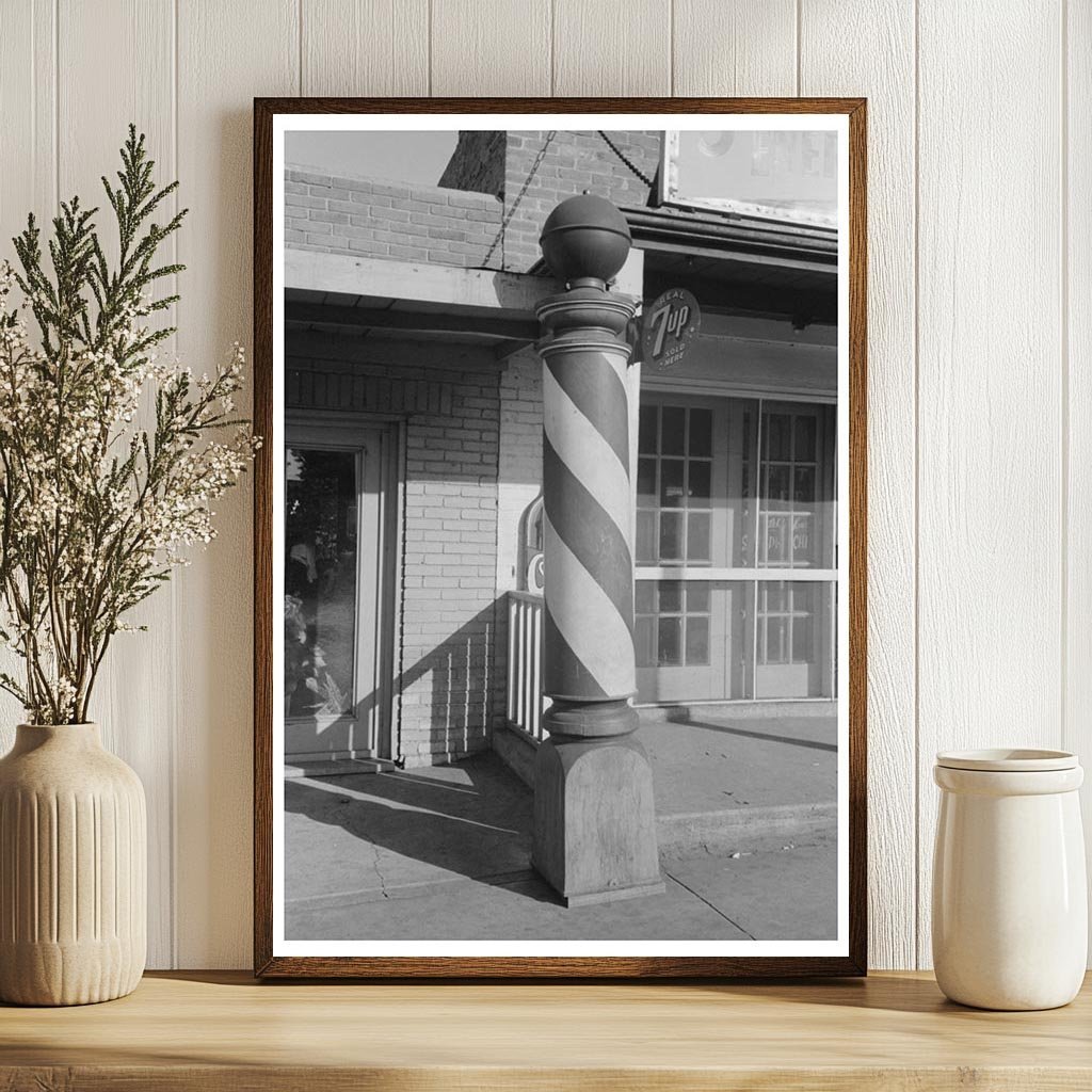 Barber Pole in Muskogee Oklahoma July 1939 - Available at KNOWOL