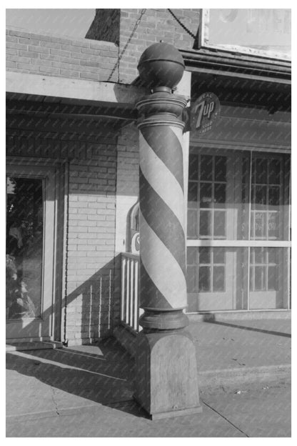 Barber Pole in Muskogee Oklahoma July 1939 - Available at KNOWOL