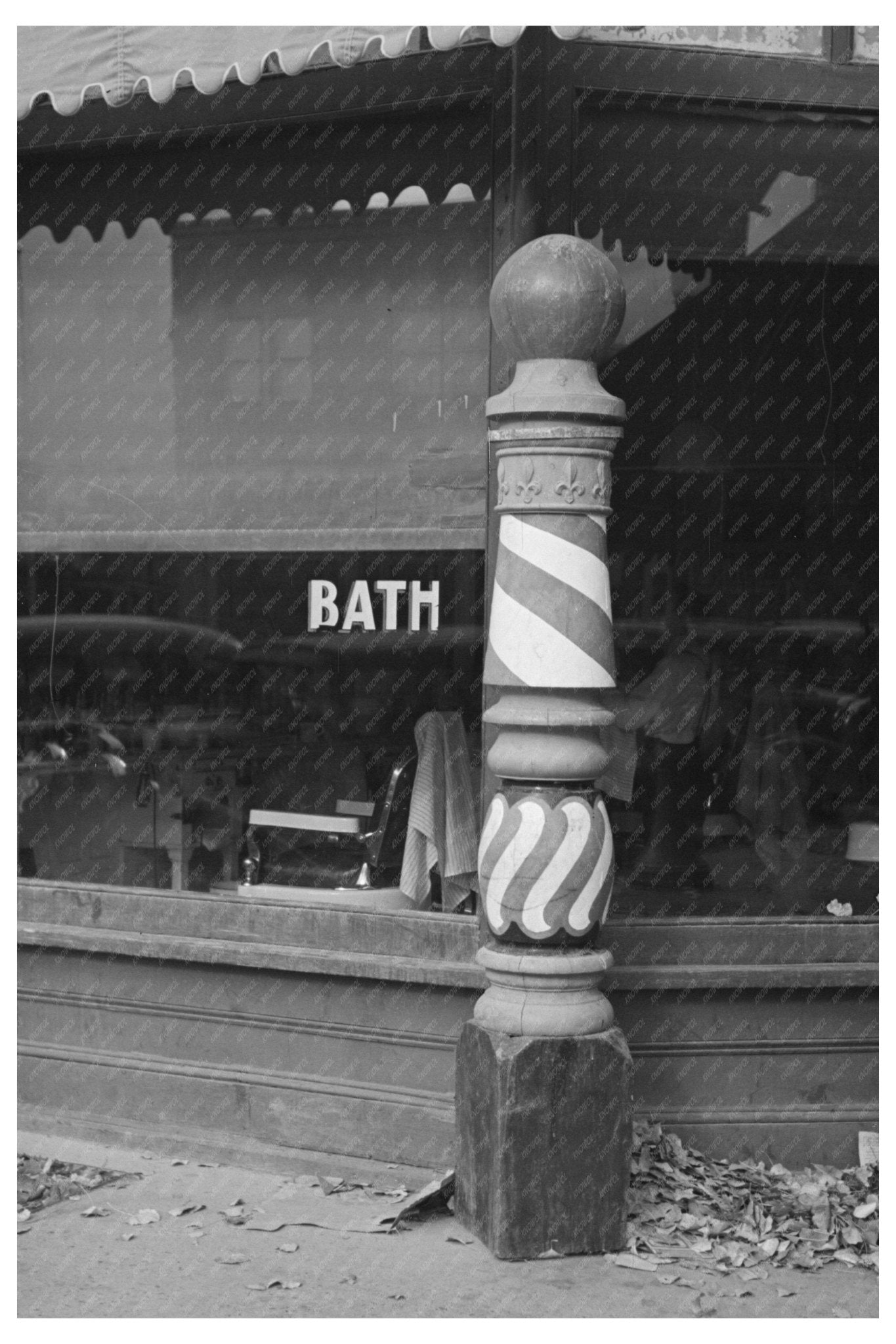 Barber Poles in Belle Fourche South Dakota 1937 - Available at KNOWOL