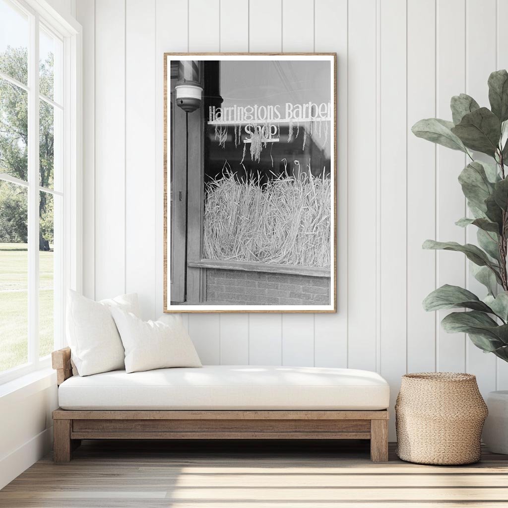 Barber Shop Window for National Rice Festival 1938 - Available at KNOWOL