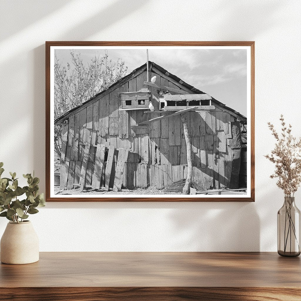 Barn and Pigeon Cote of Mexican Laborer Texas 1939 - Available at KNOWOL