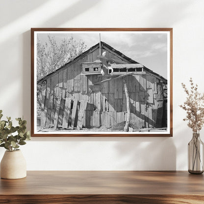 Barn and Pigeon Cote of Mexican Laborer Texas 1939 - Available at KNOWOL