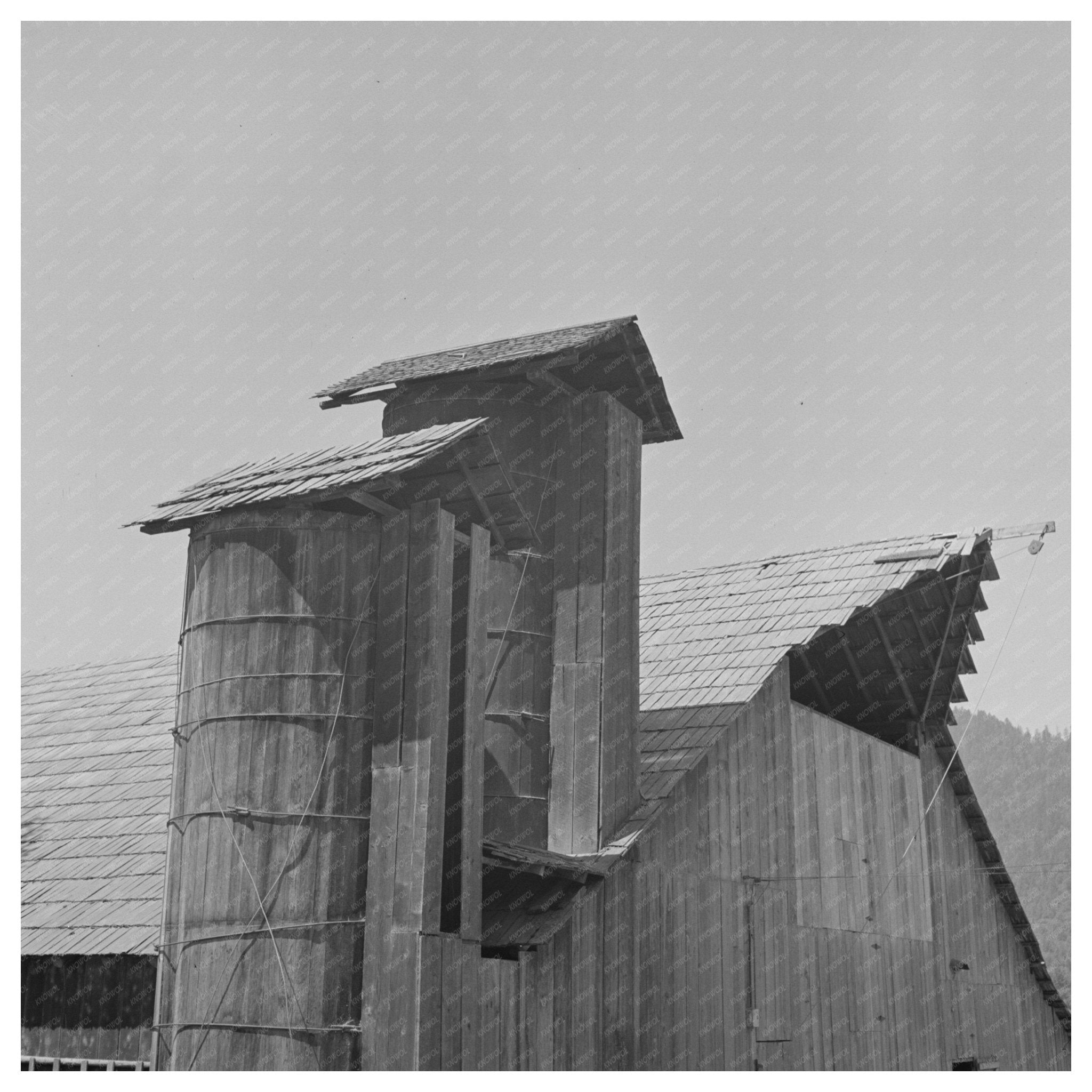 Barn and Silo Detail Jackson County Oregon July 1942 - Available at KNOWOL