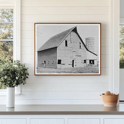 Barn and Silo on Indiana Farm February 1937 - Available at KNOWOL