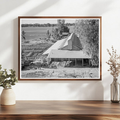 Barn Construction at Mineral King Farm Cooperative 1939 - Available at KNOWOL