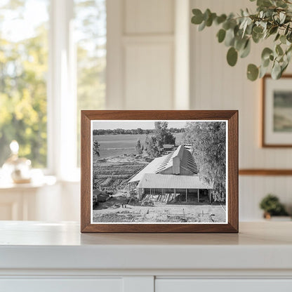 Barn Construction at Mineral King Farm Cooperative 1939 - Available at KNOWOL