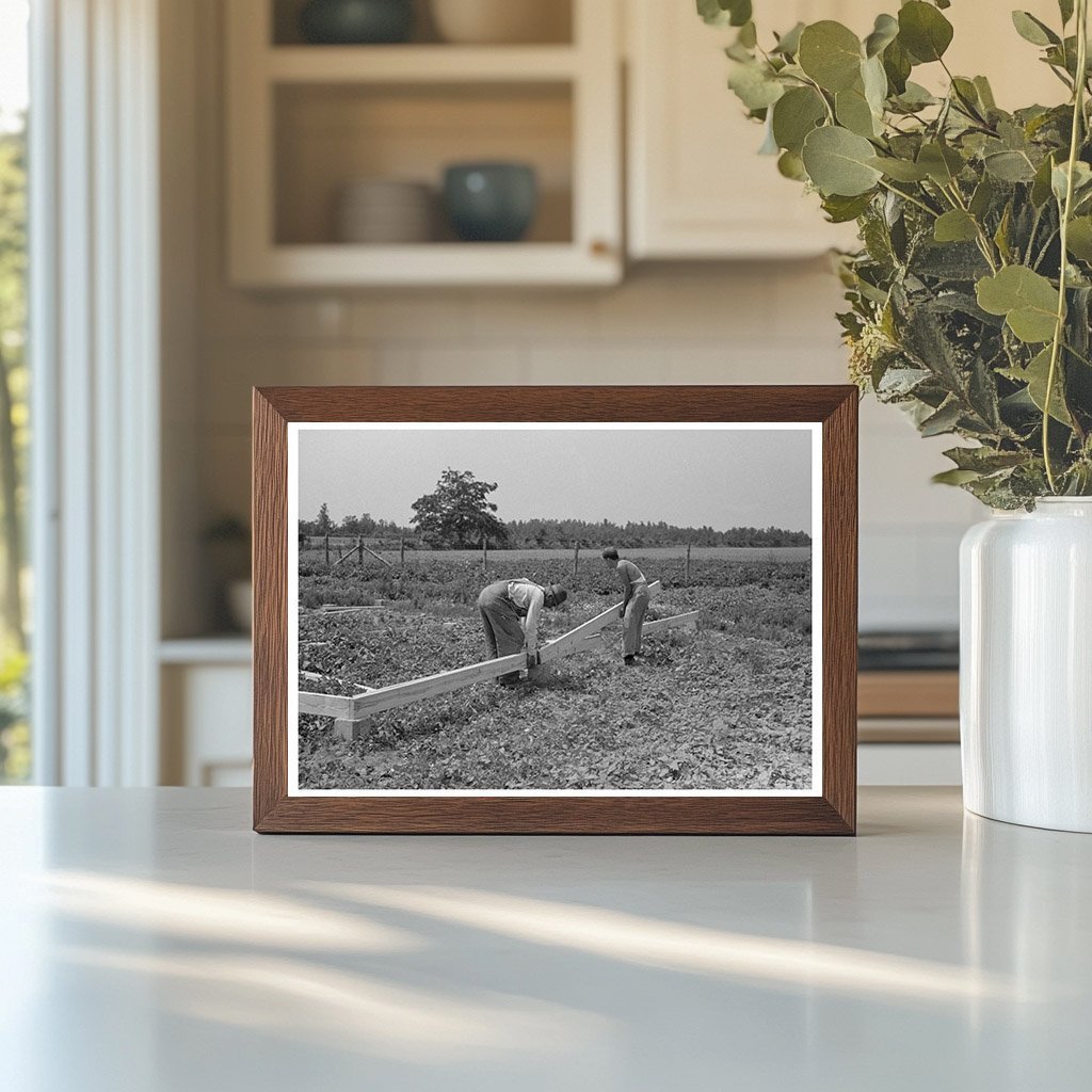 Barn Erection Process in Southeast Missouri May 1938 - Available at KNOWOL