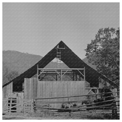 Barn in Jackson County Oregon July 1942 FSA Collection - Available at KNOWOL