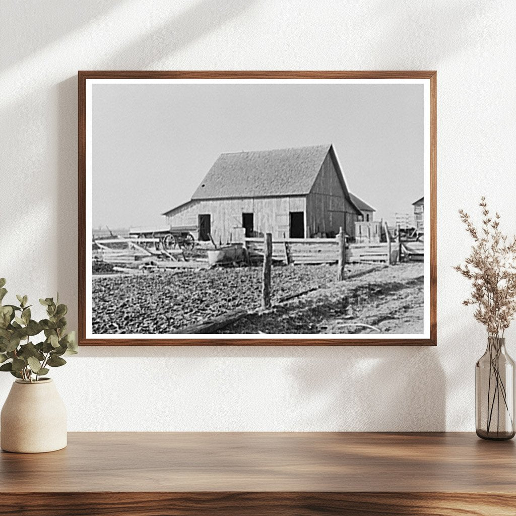 Barn on August Fecks Farm near Templeton Indiana 1937 - Available at KNOWOL