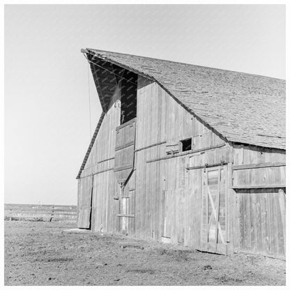 Barn on Dimotakis Family Farm Manteca California 1938 - Available at KNOWOL