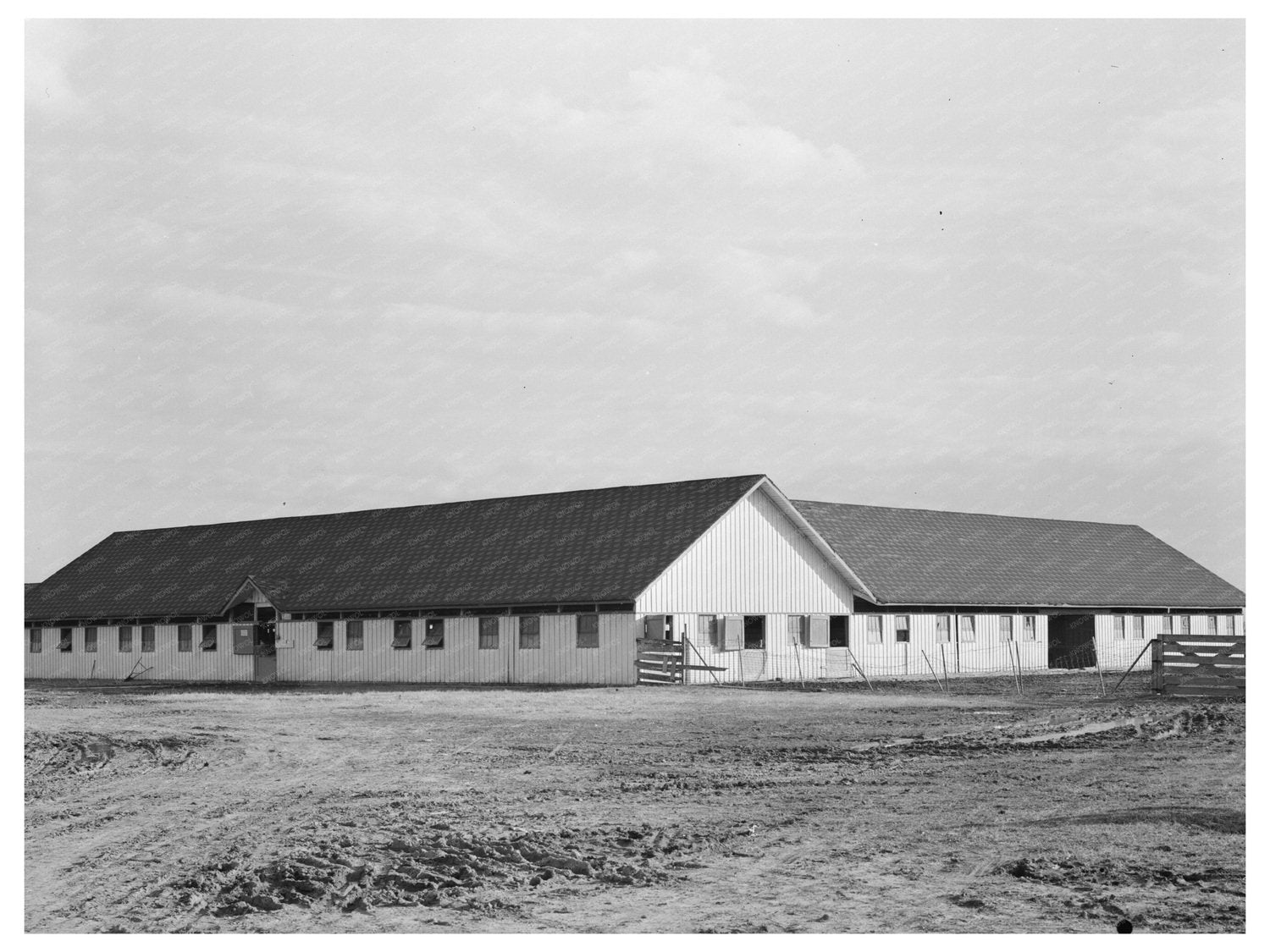 Barn on Sunflower Plantation Merigold Mississippi 1939 - Available at KNOWOL