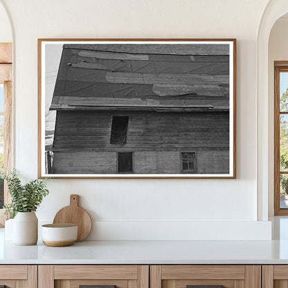 Barn Roof at J.E. Herbrandsons Farm Estherville Iowa 1936 - Available at KNOWOL