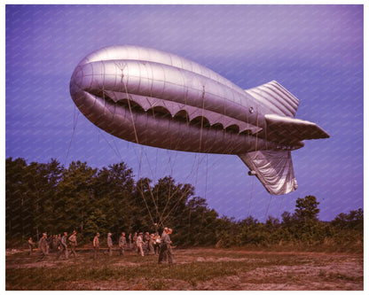 Barrage Balloon at Parris Island South Carolina 1942 - Available at KNOWOL