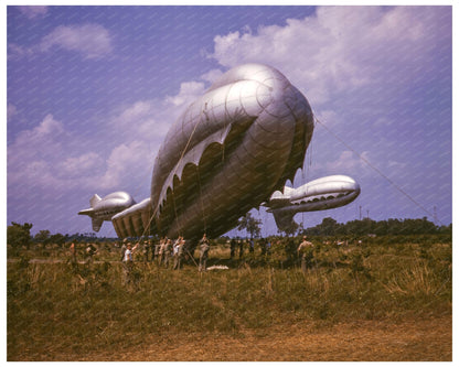 Barrage Balloons at Parris Island May 1942 - Available at KNOWOL