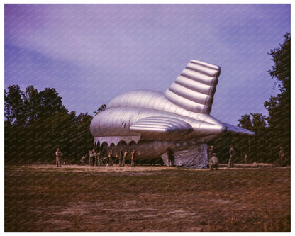 Barrage Balloons at Parris Island South Carolina May 1942 - Available at KNOWOL