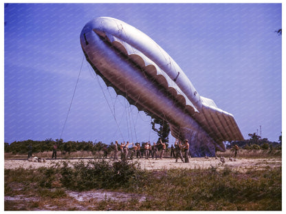 Barrage Balloons Parris Island South Carolina May 1942 - Available at KNOWOL