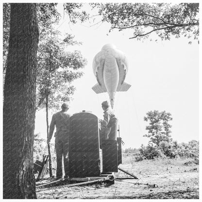 Barrage Balloons Tactical Formations at Parris Island South Carolina May 1942 - Available at KNOWOL