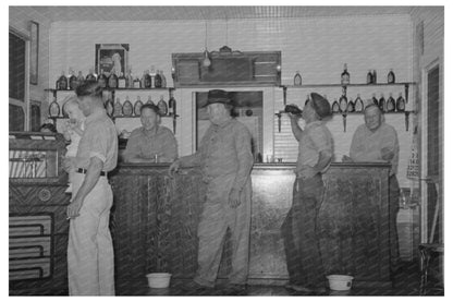 Barroom Scene in Pilottown Louisiana 1938 - Available at KNOWOL