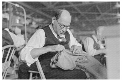 Barry Leving at Jersey Homesteads Garment Factory 1936 - Available at KNOWOL