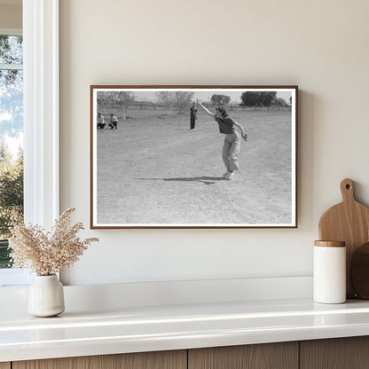 Baseball Game at Farm Workers Field Day Yuma 1942 - Available at KNOWOL