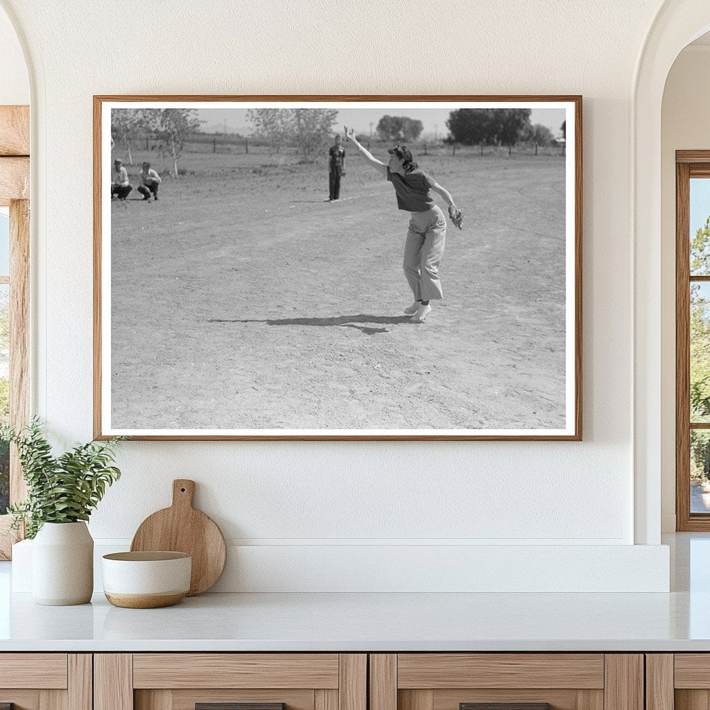 Baseball Game at Farm Workers Field Day Yuma 1942 - Available at KNOWOL