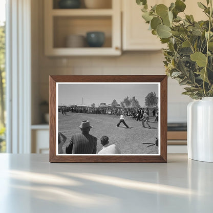 Baseball Game at FSA Farmworkers Community Yuma 1942 - Available at KNOWOL