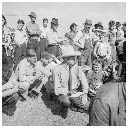 Baseball Game at Shafter Migrant Camp June 1938 - Available at KNOWOL