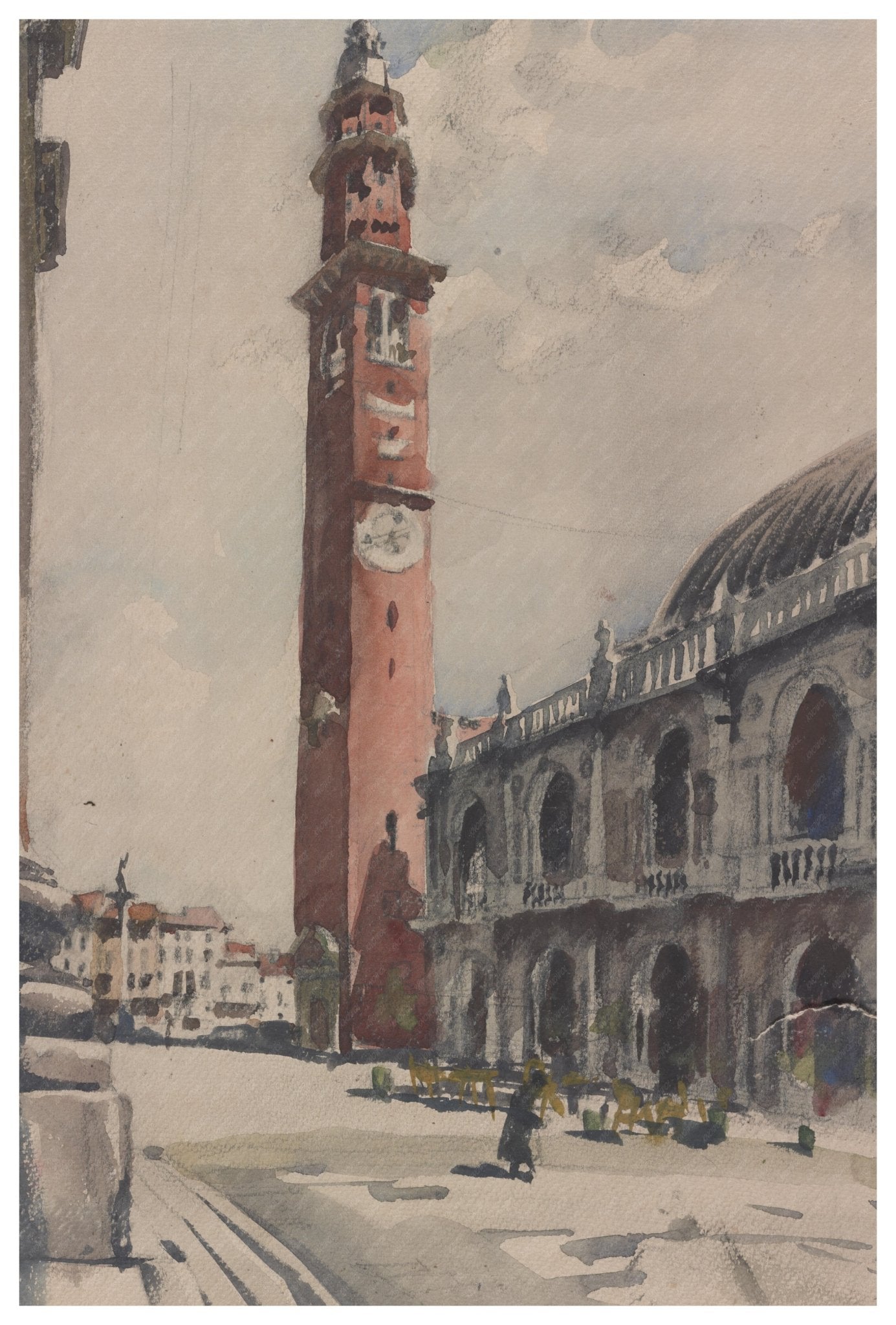 Basilica Palladiana Vicenza Vintage Photo 1948 - 1950 - Available at KNOWOL