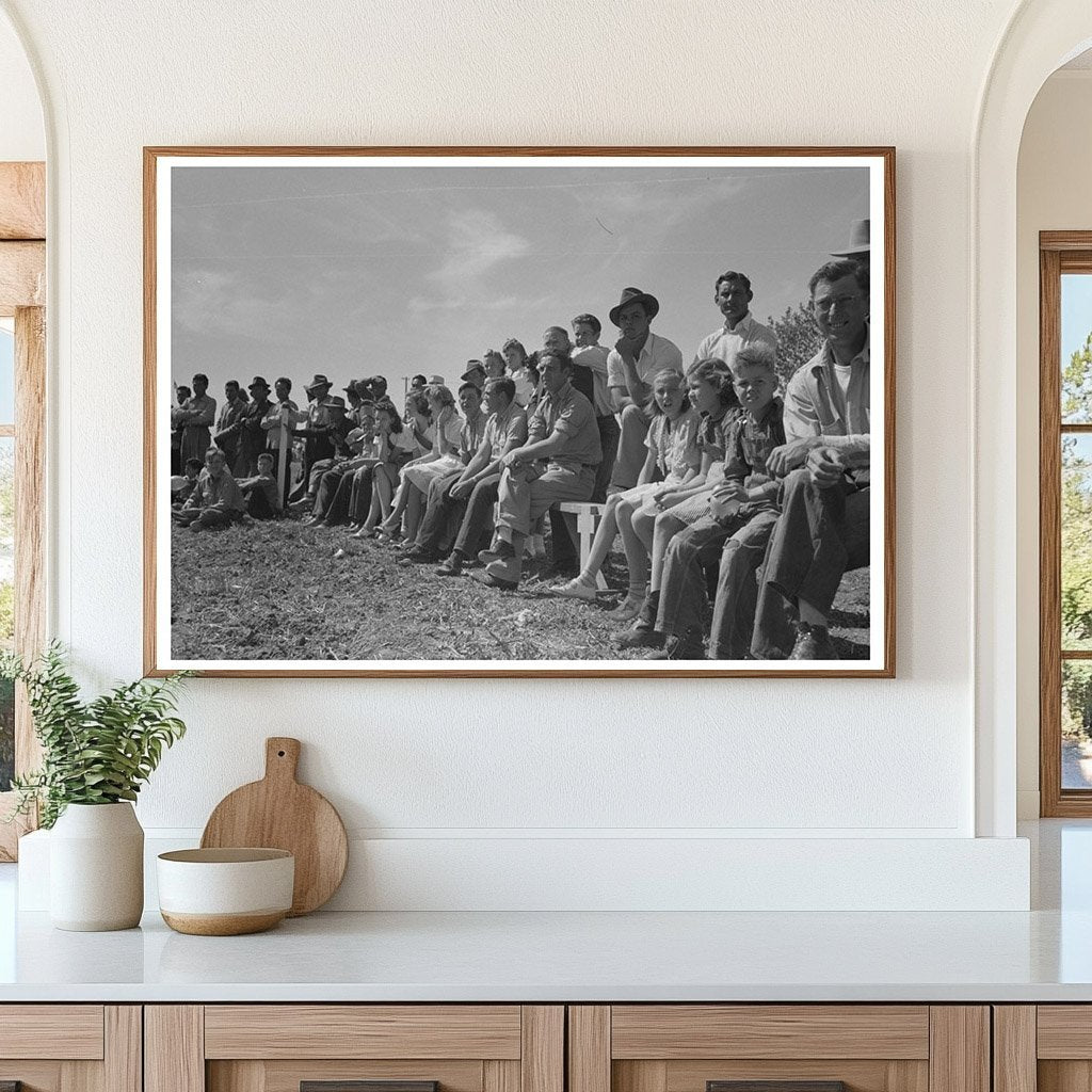 Basketball Game at Farmworkers Community Yuma 1942 - Available at KNOWOL