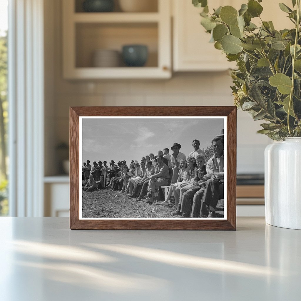 Basketball Game at Farmworkers Community Yuma 1942 - Available at KNOWOL