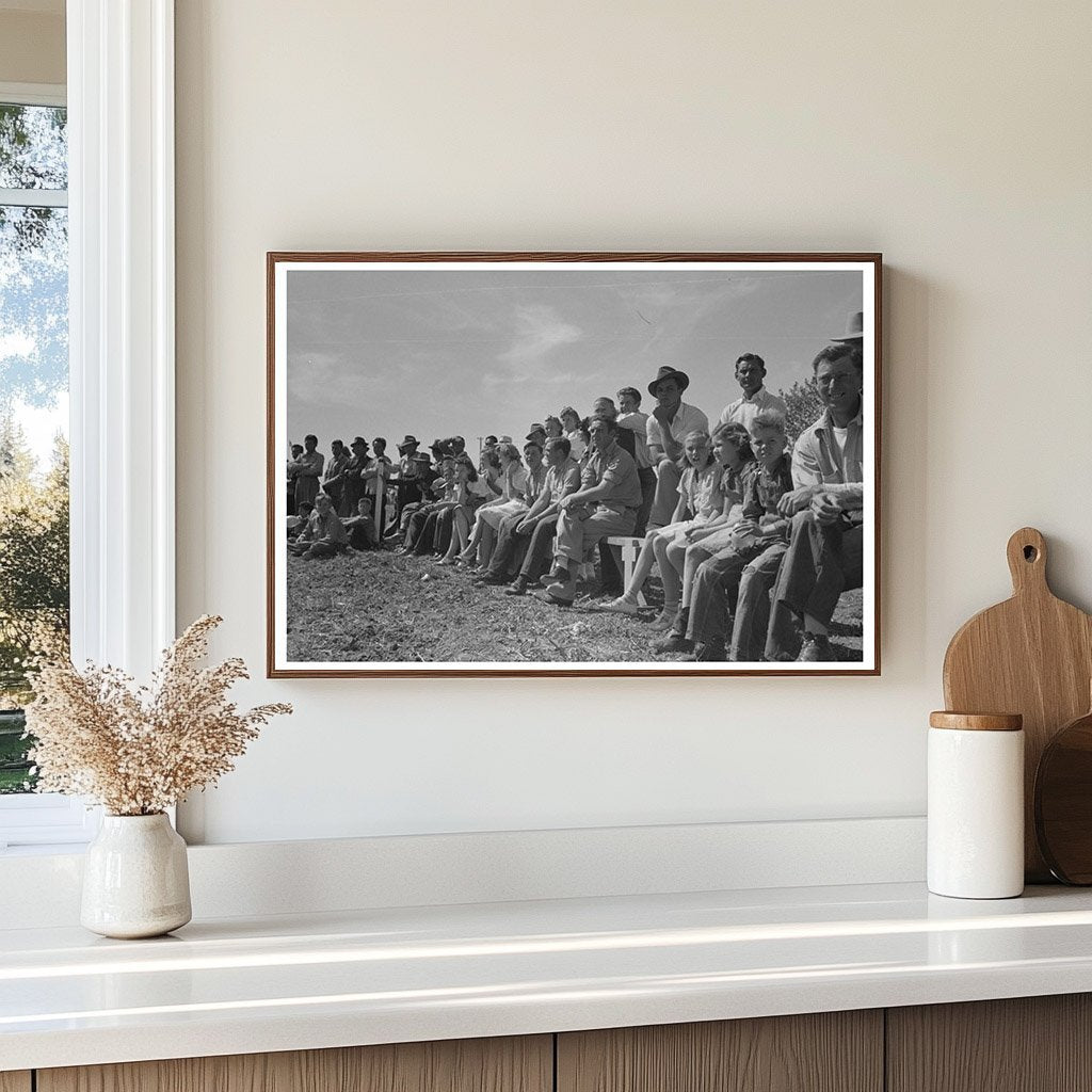 Basketball Game at Farmworkers Community Yuma 1942 - Available at KNOWOL