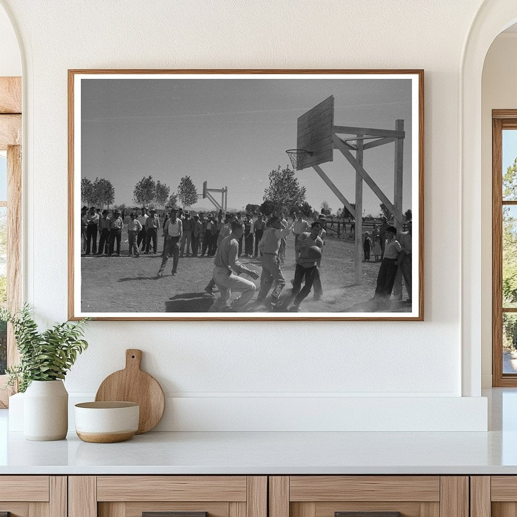 Basketball Games at Farm Workers Field Day Yuma 1942 - Available at KNOWOL