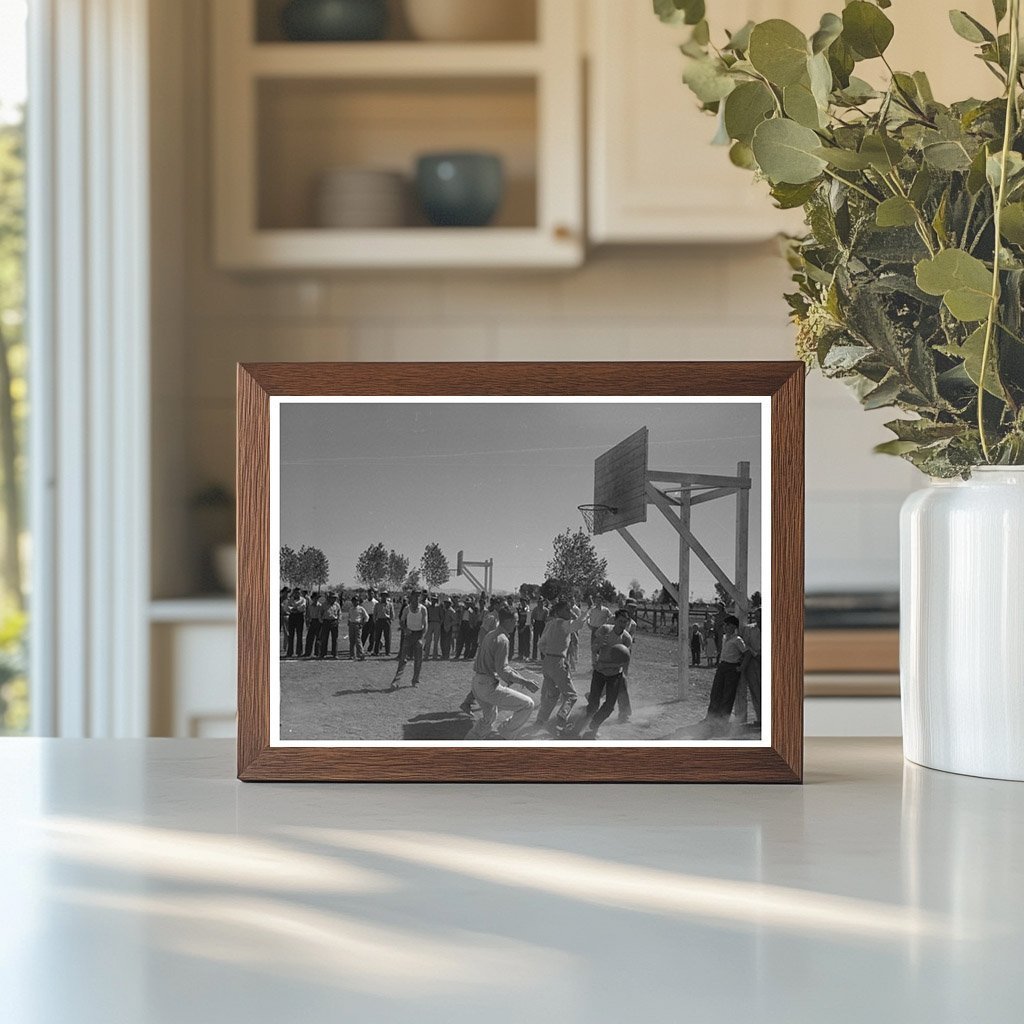 Basketball Games at Farm Workers Field Day Yuma 1942 - Available at KNOWOL