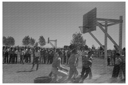 Basketball Games at Farm Workers Field Day Yuma 1942 - Available at KNOWOL