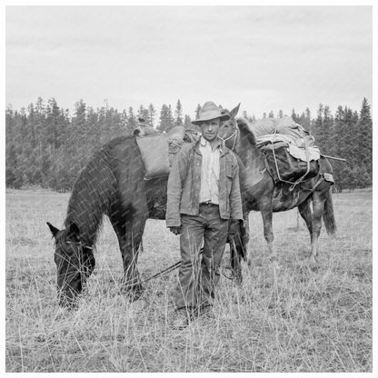 Basque Sheep Herder in Idaho 1939 Vintage Photo - Available at KNOWOL