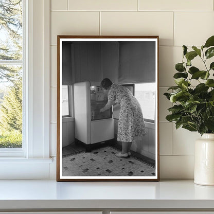 Bathroom in Farmers Home Lake Dick Arkansas 1938 - Available at KNOWOL