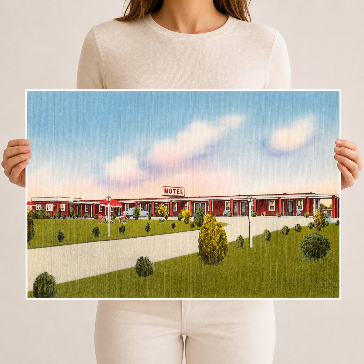 Ciampoli Motel, U. S. Route 40, Elkton, Maryland — Vintage Maryland Postcard