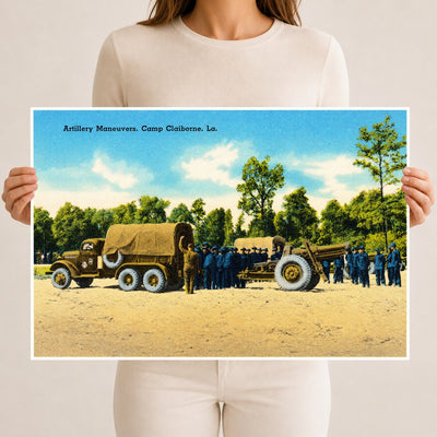 Forest Hill, LA: Artillery maneuvers, Camp Claiborne