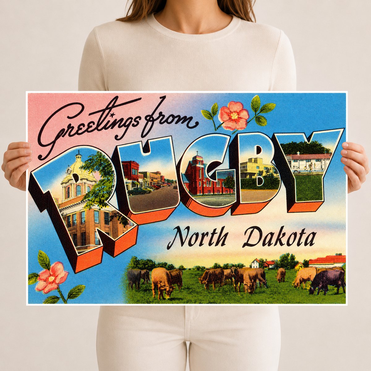 Rugby, ND: Greetings from Rugby